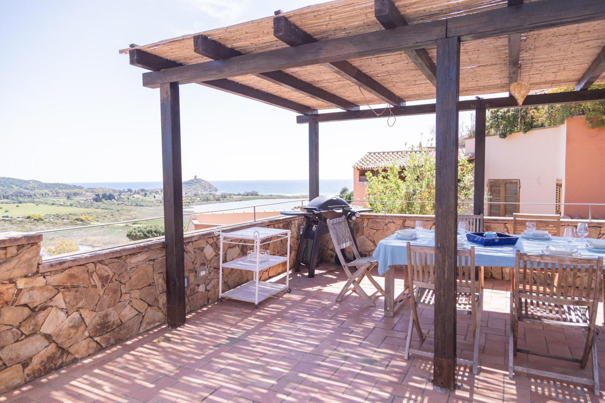 Residenza Del Barone Villa Zoe Chia - Vista Mare Exteriör bild